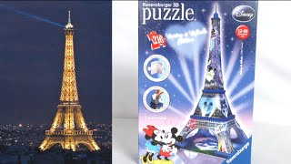 Disney Mickey amp Minnie Edition Eiffel Tower 3D Puzzle from Ravensburger [upl. by Issak]