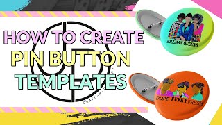 How To Create Pin Button Templates  Photoshop  Pin Button Design [upl. by Wellington]