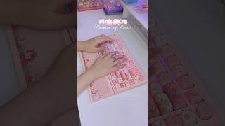 BK75 Pink keyboard 🌹 keyboard pinksetup [upl. by Aittam575]