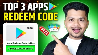 Top 3  Free Redeem Code App 2024  Google Play Redeem Code  Free Redeem Code [upl. by Tamar]