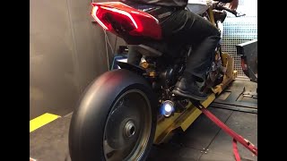 Ducati Panigale V4R Dyno run [upl. by Nnaitsirk]