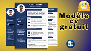 Modèle de CV gratuit et simple [upl. by Stephine]