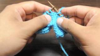 How to Knit the Knit Left Loop Increase KLL [upl. by Nnaeirelav]