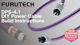 Furutech DPS41 DIY power cord build instructions [upl. by Tterraj]