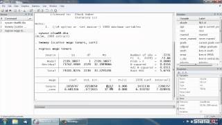 Simple linear regression in Stata® [upl. by Alyam]