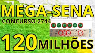 Mega sena concurso 2744 R 12000000000 milhões Estudos estratégias e palpites [upl. by Alanna531]