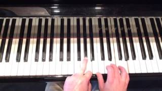 quotSheltered in the Arms of Godquot Tutorial 1B first half verse1 piano solo Key F [upl. by Ahsieker]