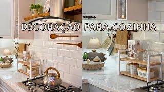 PRATELEIRA PARA COZINHA IDEIA PARA DECORAR BEM BARATINHO MUITA COISA VAI MUDAR AQUI EM CASA [upl. by Naret373]