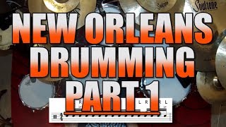 Drum Lessons  New Orleans  Part 1 [upl. by Terris]