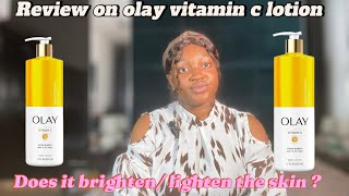 Review on olay vitamin c body lotion  Brightening lightening Watch this before buying vitaminc [upl. by Nyliac]