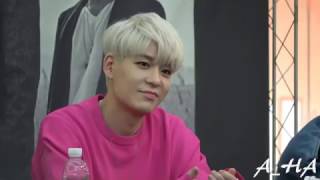 170504 젝스키스 팬싸인회  강성훈 중간 멘트 SECHSKIES KANG SUNG HOON FOCUS [upl. by Levey260]