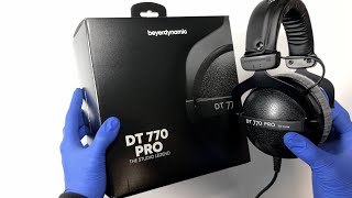 Beyerdynamic DT 770 PRO Headphones Unboxing  ASMR [upl. by Dine]