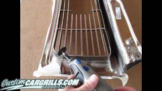 customcargrillscom Gut amp Cut grill installation [upl. by Rayford]