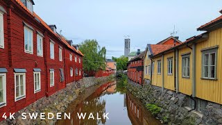 4K Sweden Walk  Central Västerås [upl. by Nageek341]