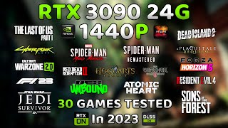 RTX 3090 in 2023🔥  30 Games Tested in 1440P [upl. by Ahsilrak]