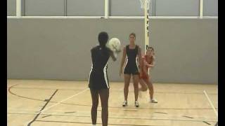 Quintic Netball  Game skills defending  Figure 8 intercepting [upl. by Phillips]