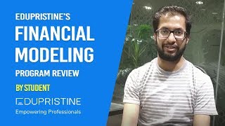 Financial Modeling Program Review  Student Testimonial  EduPristine [upl. by Guilbert841]