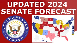 Updated 2024 Senate Map Prediction June 13 2024 [upl. by Meng164]