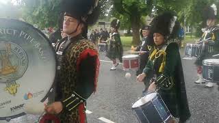 The Pipe Band Tomintoul Highland Games Scotland 2023 [upl. by Solahcin]