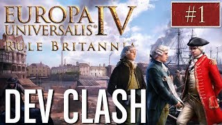 EU4  Paradox Dev Clash  Episode 1  Rule Britannia [upl. by Llenil]