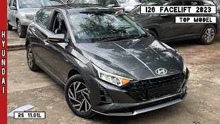 New Hyundai i20 Facelift 2023 👌 New Amazon Grey Colour  Top Model  i20 Asta O iVT  Rs 1101L [upl. by Oby]