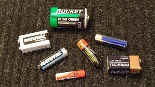 How To Test Standard AA AAA D C and 9V Batteries with a Multimeter [upl. by Vaules]