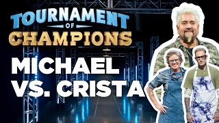 SNEAK PEEK Tournament of Champions  1st Battle of Episode 4  Crista Luedtke vs Michael Voltaggio [upl. by Enneibaf]