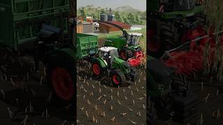 BIG SILAGE HARVEST WITH MRSTHECAMPER amp FENDT KATANA  Farming Simulator 22 shorts farmingsimulator [upl. by Ramoh537]