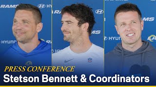 Stetson Bennett DC Chris Shula amp OC Mike LaFleur Address The Media As Rams Kick Off Week 2 Of OTAs [upl. by Wedurn567]