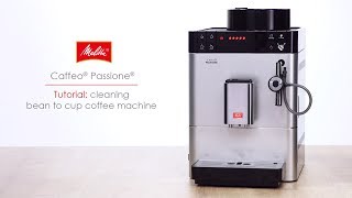 Caffeo® Passione®  Tutorial cleaning bean to cup coffee machine [upl. by Robbins]