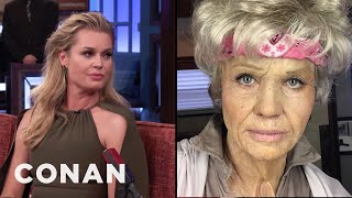 Rebecca Romijn Loved Being An Old Lady  CONAN on TBS [upl. by Celina]