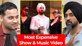 My Most Expensive Music Video amp Concert Ever  Diljit Dosanjh  Raj Shamani Clips [upl. by Aita]