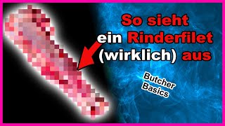 DAS wissen NUR METZGER Rinderfilet zuschneiden  Butcher Basics [upl. by Niko]