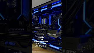 Lian Li 011 Dynamic Mini with SL120 V2 fans 13600k and RTX 4070 Ti gaming pc pcgaming [upl. by Harolda]