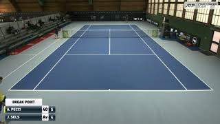 Alessandro Pecci ITA vs Jelle Sels NED Forli 2 challenger Q1 [upl. by Nosliw718]