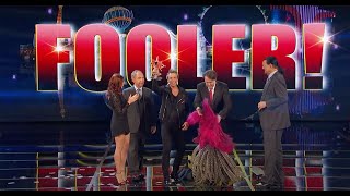 Penn amp Teller FOOLED by AWESOME SKATEBOARD TRICK Illusionist Leon Etienne Magic Rocks [upl. by Lumbard242]