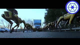 I put the droid army theme over some boston dynamics marching and it fits too well [upl. by Tireb427]