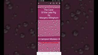 📚 8 THE CASE OF THE LATE PIG by Margery Allingham FULL book [upl. by Narmak]