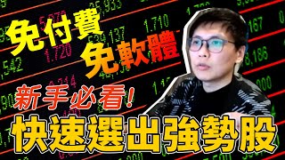 如何快速抓到一堆兩週1020的股票免付費、免軟體、新手看了也能清楚理解的選股方式，連原理都完全告訴你學起來你就能海放一堆投顧老師麻紗宅在家直播精華 [upl. by Elades]