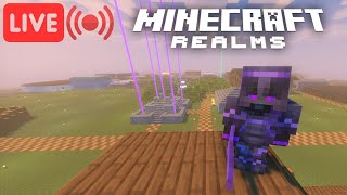 LIVE Building A Redstone Shop Minecraft Realm [upl. by Dihsar]