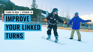 Improving Turns  Learn To Snowboard With Rio  EP 10 [upl. by Dnomyaw]