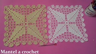 mantel a crochet parte 1 [upl. by Nnahteb]