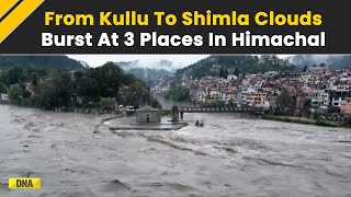 Himachal Cloud Burst One Dead 50 Missing From Kullu To Mandi Cloud Burst Hit Himachal Pradesh [upl. by Fiden510]