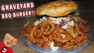 Graveyard Burger Challenge at Wagon Train BBQ in New York [upl. by Ireva357]