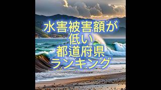 水害被害額が低い都道府県ランキング 参考国土交通省、ソニー損害保険株式会社 [upl. by Anderegg]