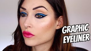 EYELINER GRAFICO MAKEUP TUTORIAL  CherylPandemonium [upl. by Gillead136]