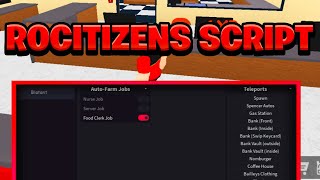 NEW BEST RoCitizens Script Pastebin  ROBLOX Auto Farm amp Teleports Exploit [upl. by Bronwen876]