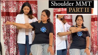 Shoulder abduction  horizontal abductionadduction mmt  manual muscle testing  physiotherapyPART2 [upl. by Higinbotham631]