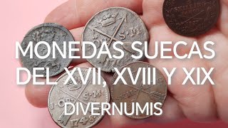 Monedas suecas del XVII XVIII y XIX [upl. by Kyne]