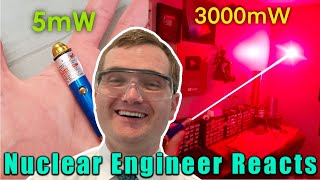 CRAZY POWERFUL LASER KEYCHAINS  Nuclear Engineer Reacts to Styropyro [upl. by Negem]